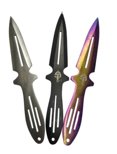 CUCHILLO PARA LANZAR X 3